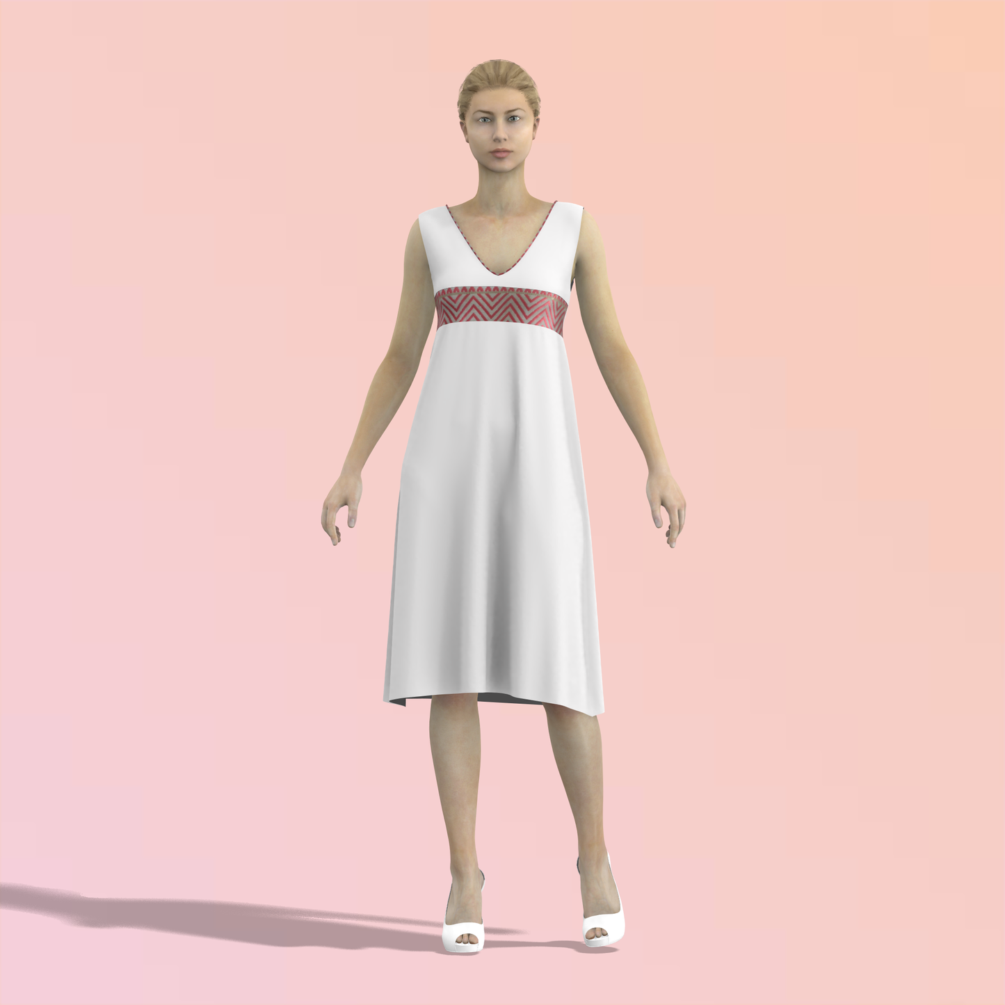 Swaying Sophistication Customised A-Line Women Dress - CDSS046 (Stitching Service)