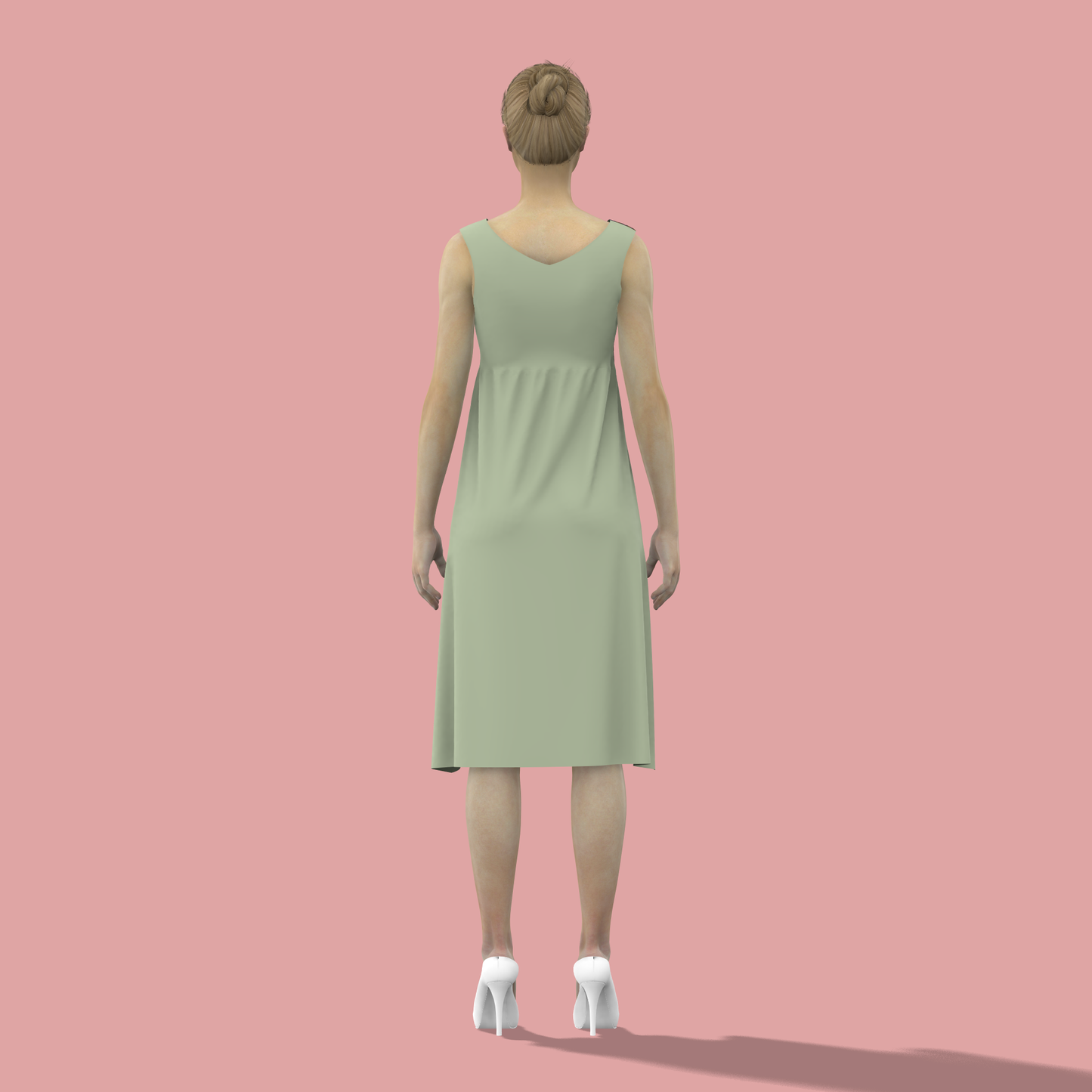 Flattering Wrap Customised A-Line Dress - CDSS053 (Stitching Service)