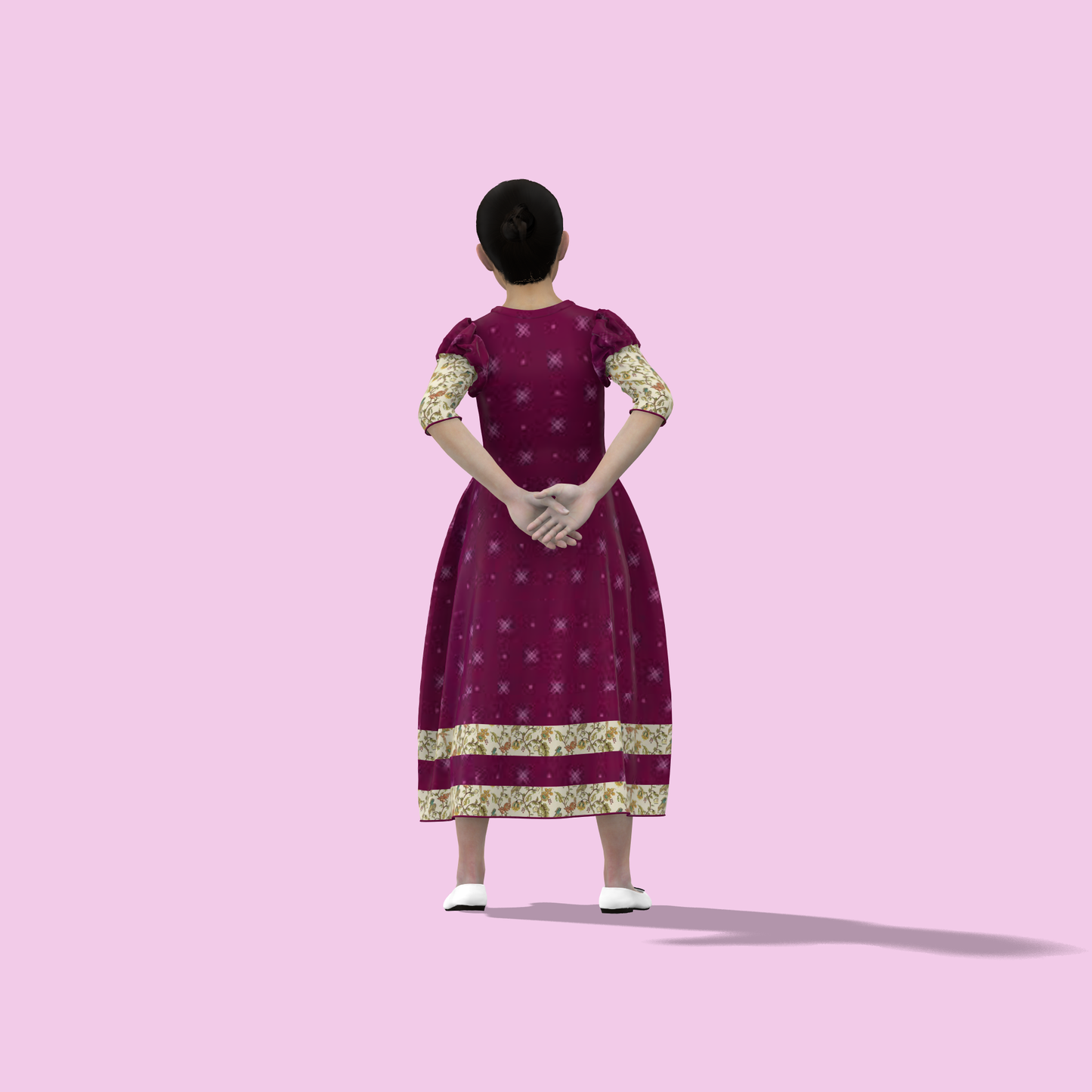 Folklore Fashion Mom-Daughter Combo Dress - MDC006 (Stitching Service)