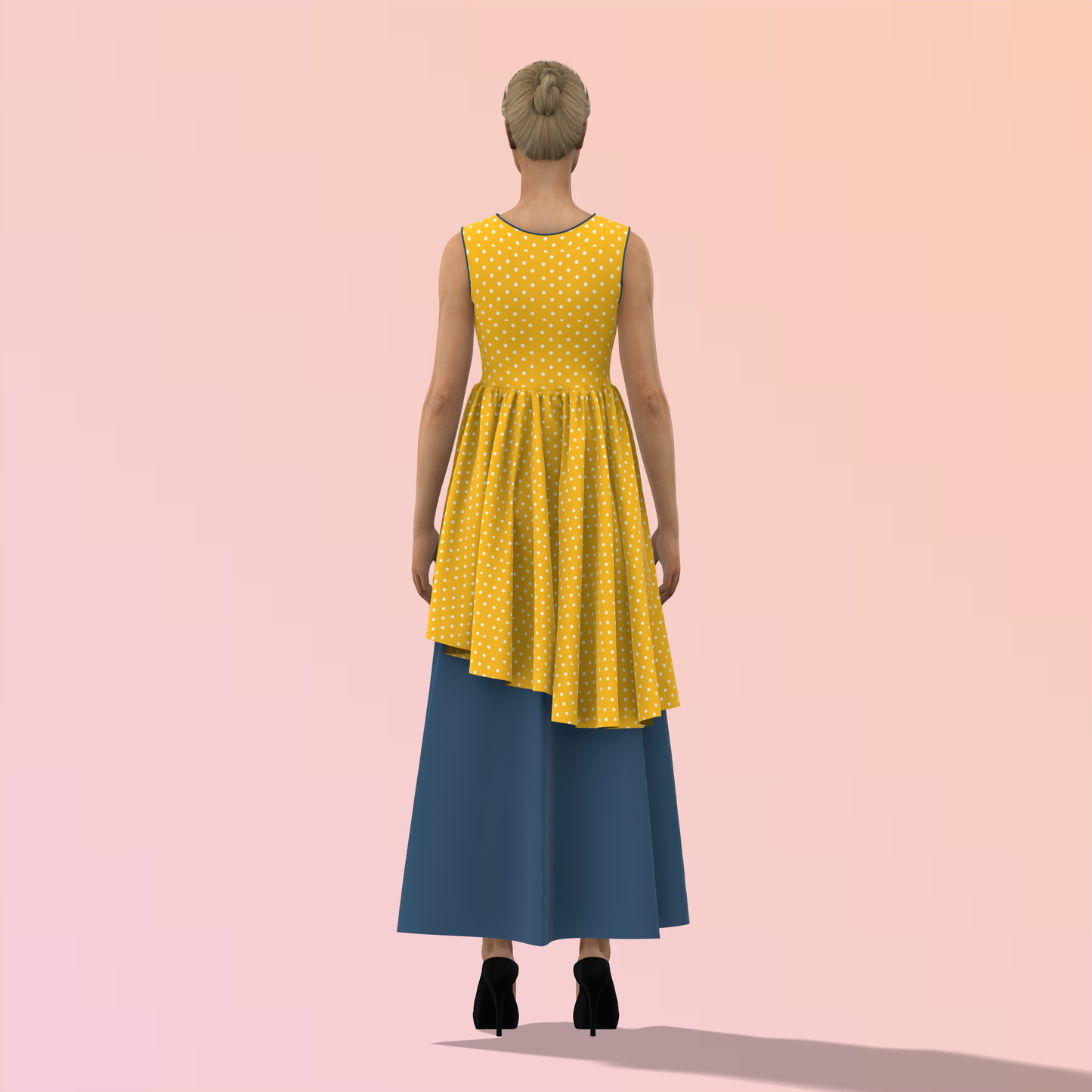 Lovely Layered Customized Dress - CDSS026 (Stitching Service)
