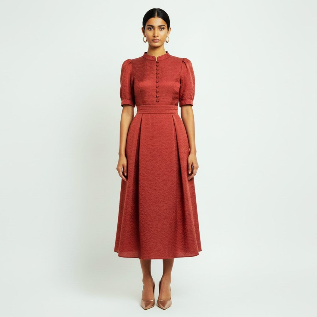 Autumn Haze Western Dress