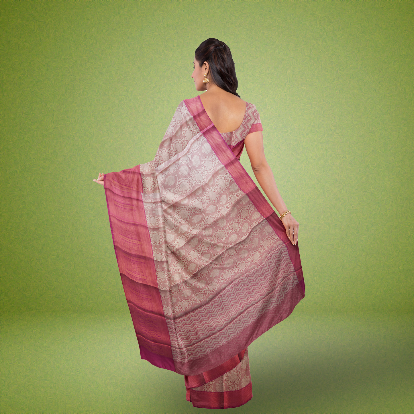 Blissful Charm Kora Muslin Saree - MFC007