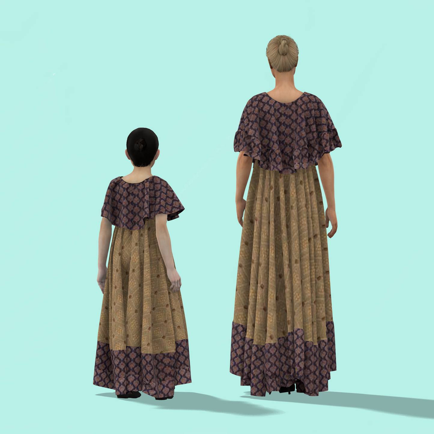 Love in Cape Fashion Mom-Daughter Combo Dress - MDC011 (Stitching Service)