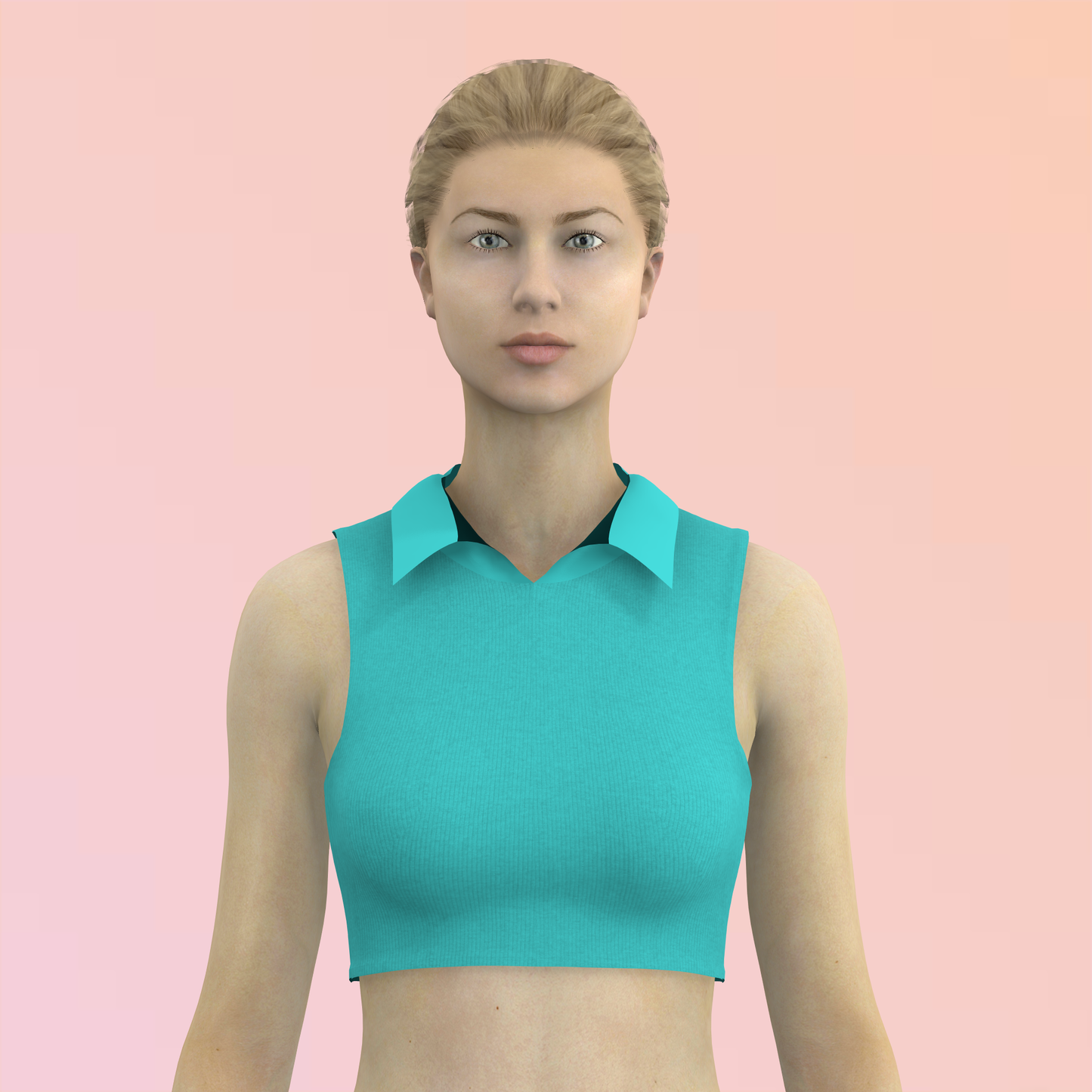 Casual Collared Neck Customized Blouse - CBLS027 (Stitching Service)