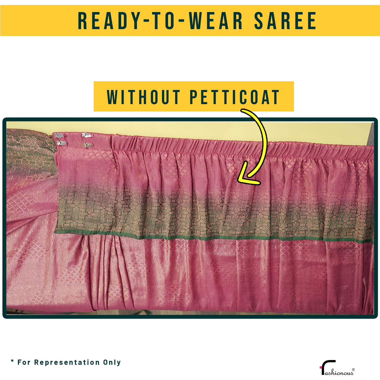 Convert Regular Saree to Ready-To-Wear Saree (Add-on Service)