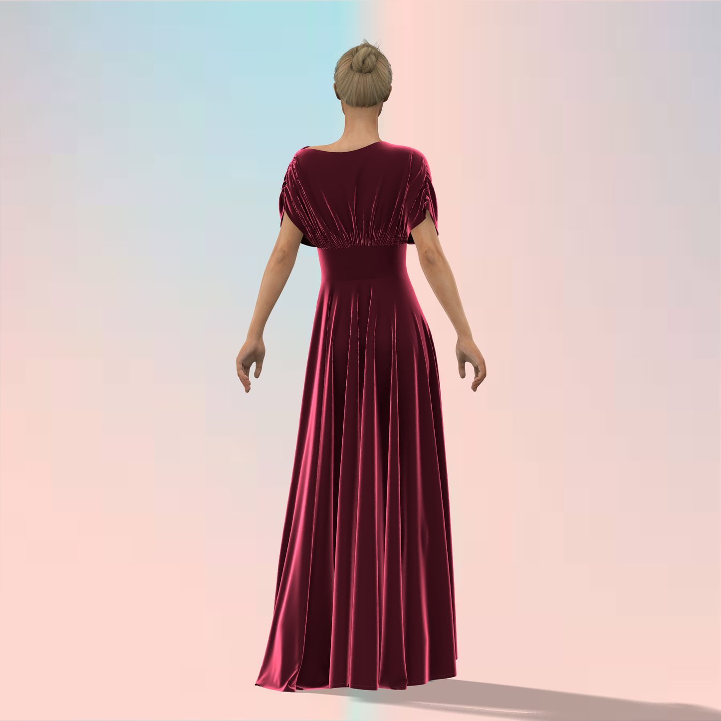 Dazzling Dame Customized Maxi Dress - CDSS033 (Stitching Service)