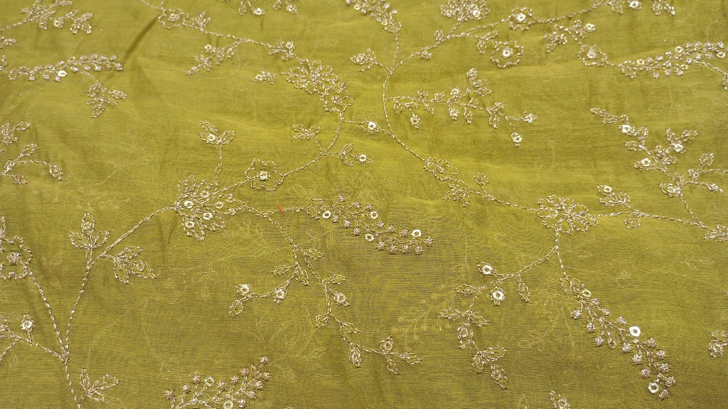 Green Organza sequins