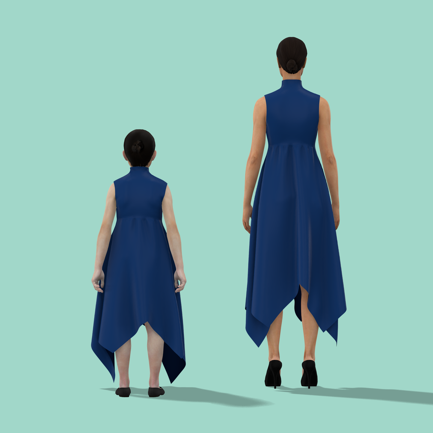 Stylishly Connected Mom-Daughter Combo Dress - MDC015 (Stitching Service)