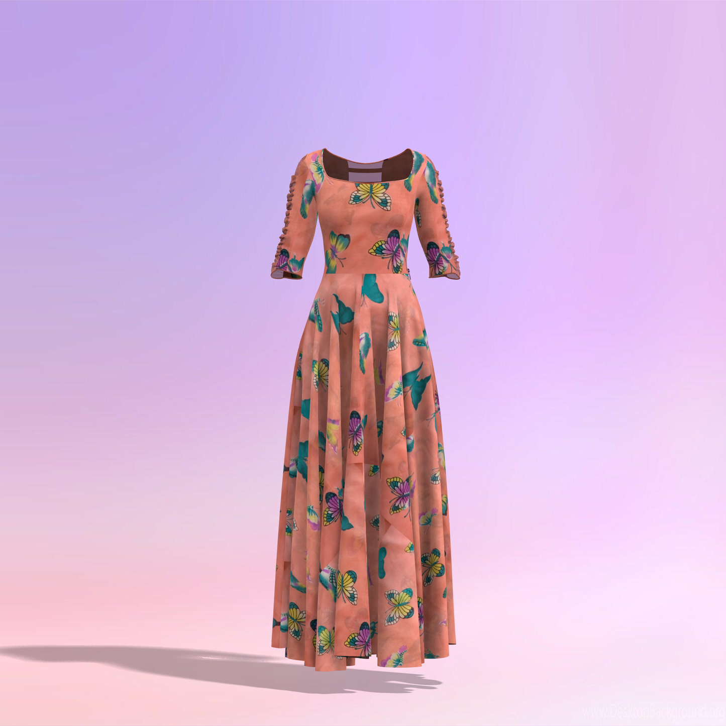 Chic Circle spin Customised Ruffle Dress - CDSS052 (Stitching Service)