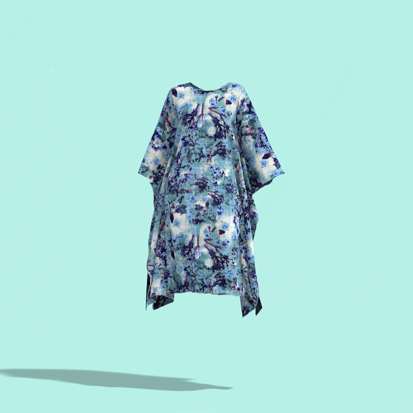 Flattering Flare Customized Kaftan Dress - CDSS032 (Stitching Service)
