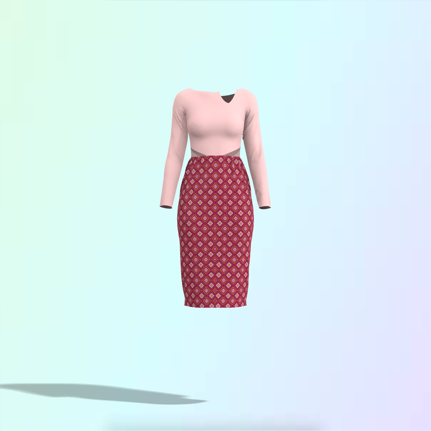 Ardent A-line Customized Dress - CDSS022 (Stitching Service)