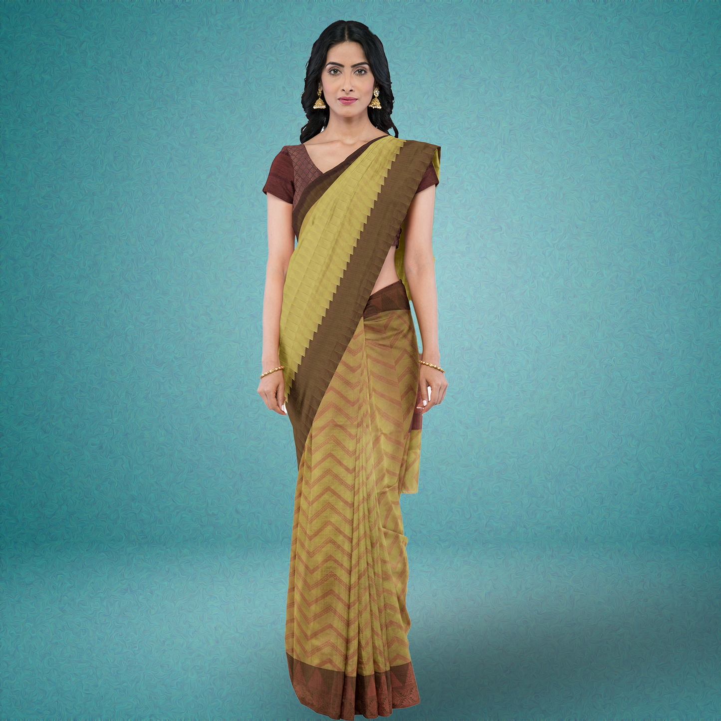 Moonlit Glow Organza Saree - MFC019