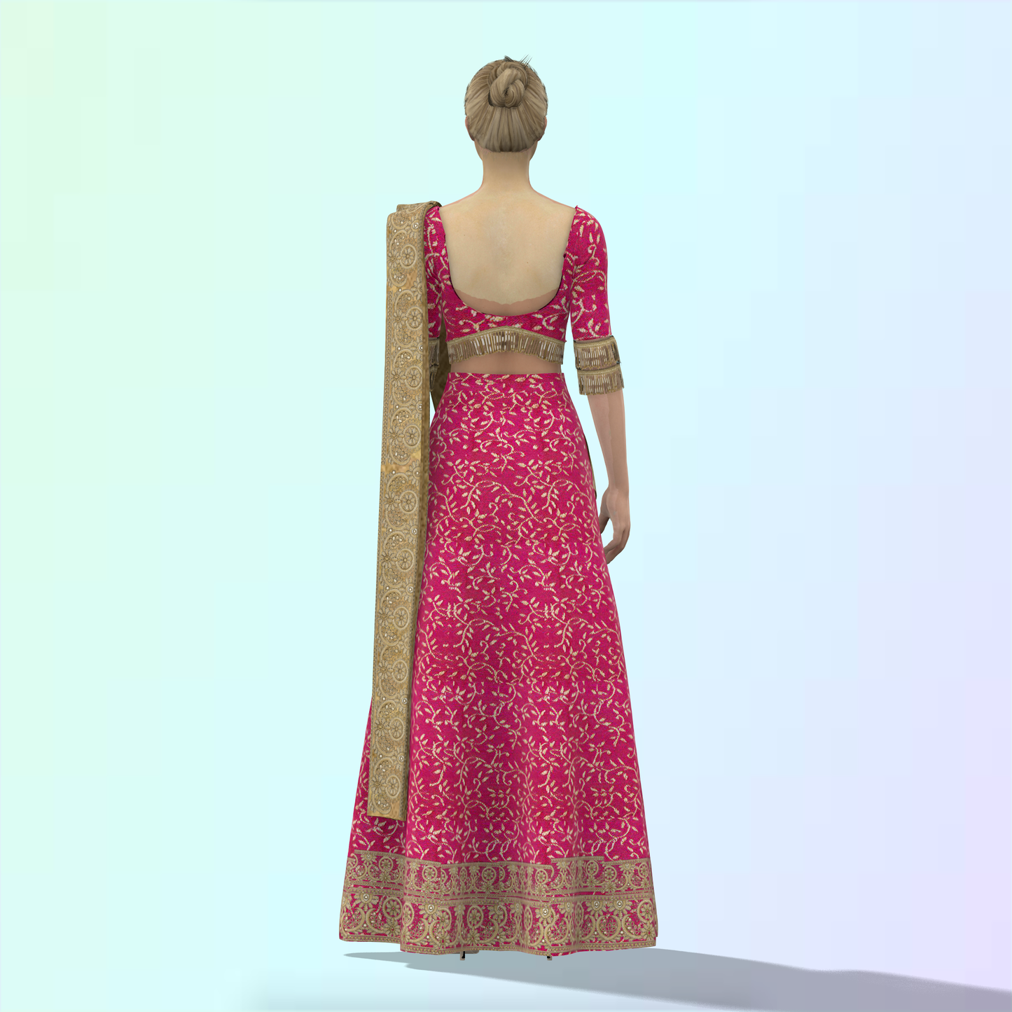 Breezy and Beautiful Customised Panel Lehenga Choli - CWL007 (Stitching Service)