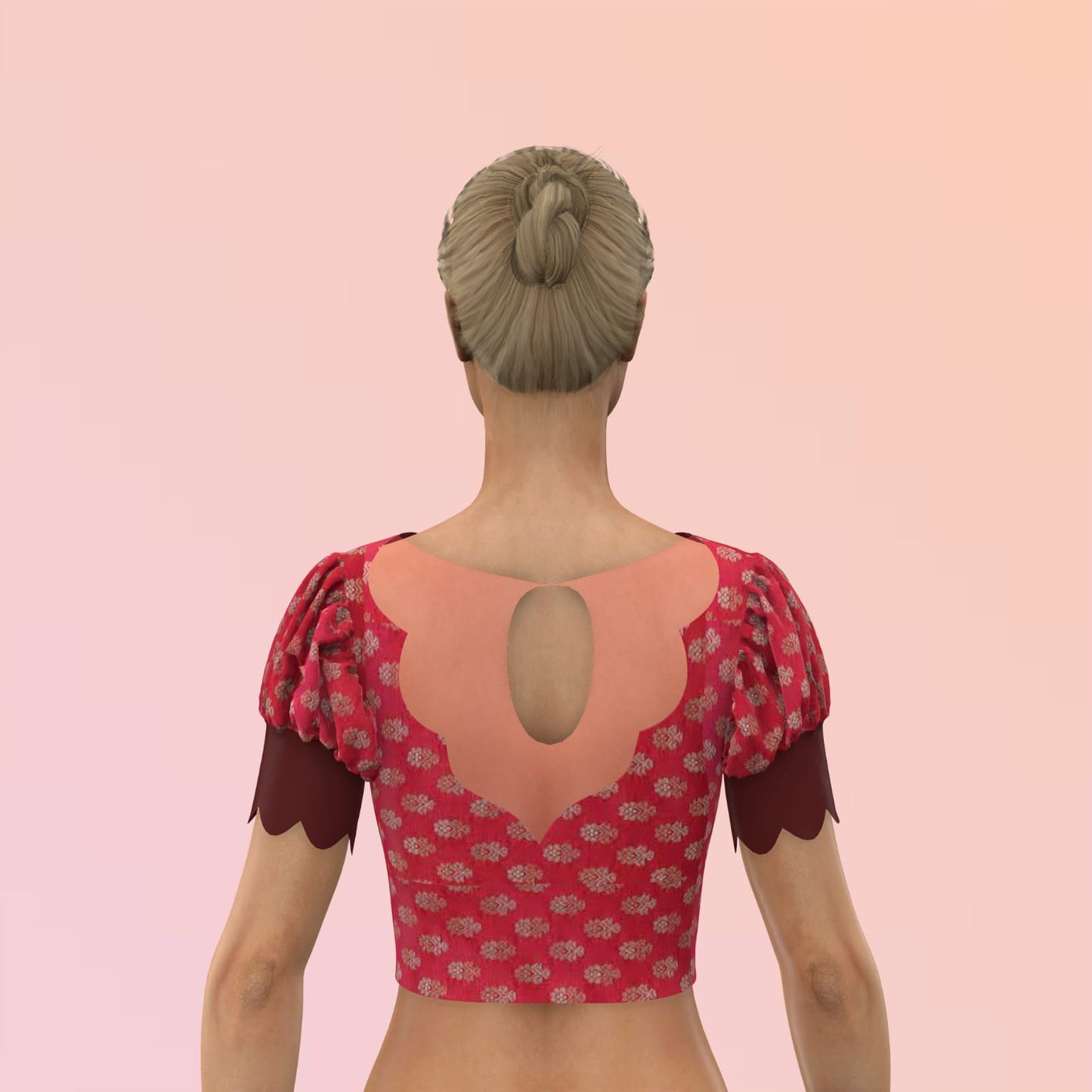 Patch Work Customized Blouse - CBLS059 (Stitchig Service)