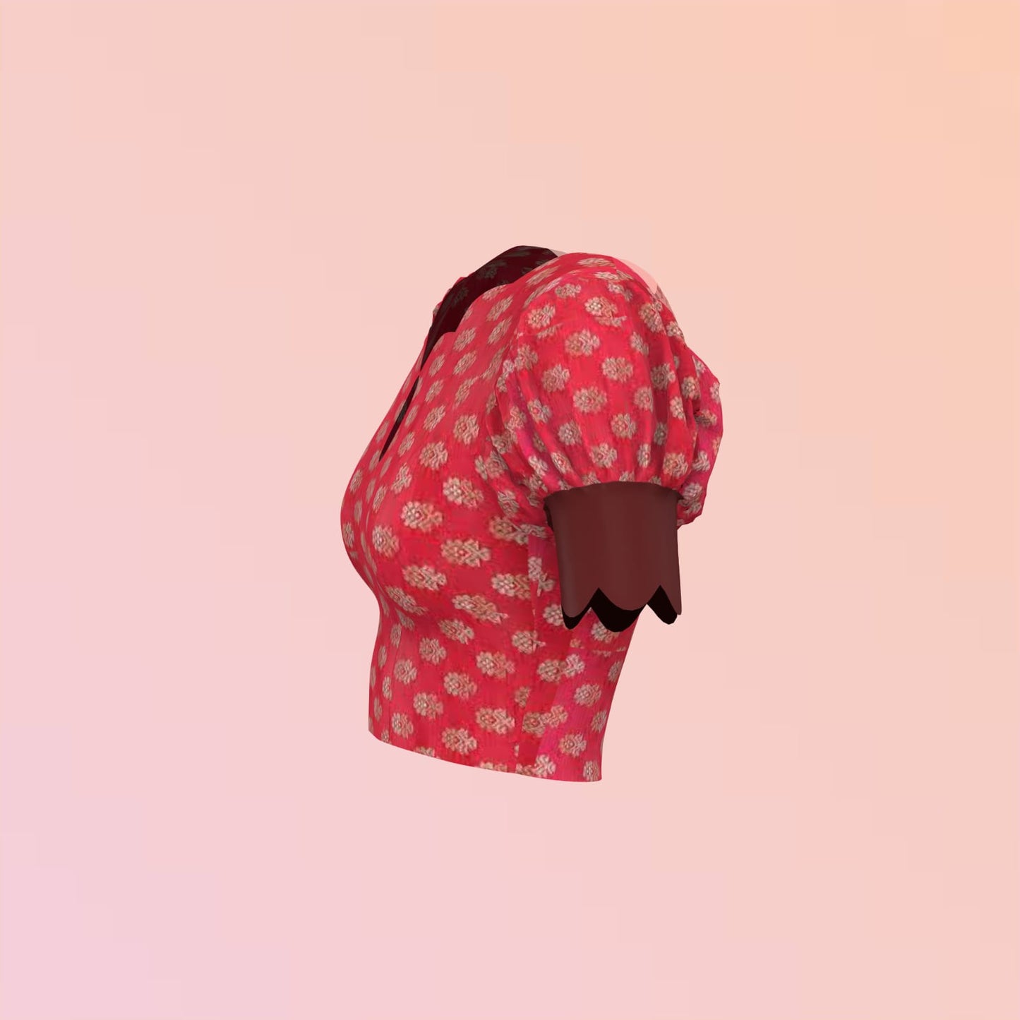 Patch Work Customized Blouse - CBLS059 (Stitchig Service)