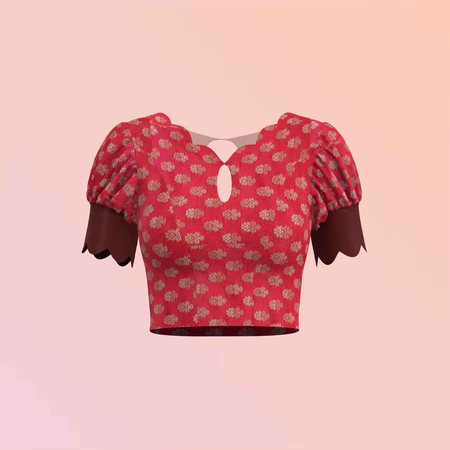 Patch Work Customized Blouse - CBLS059 (Stitchig Service)