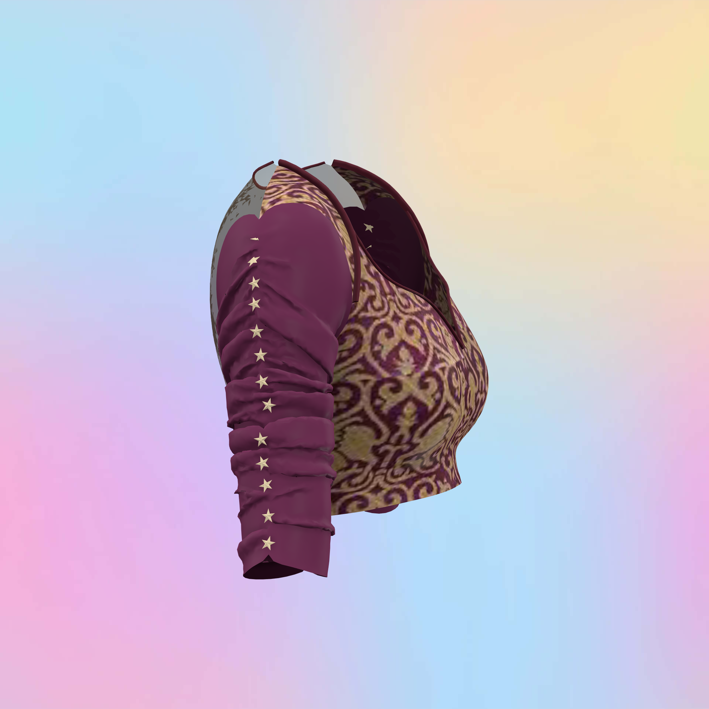 Petal Cascade Designer Blouse-CBL065 (Stitching Service)