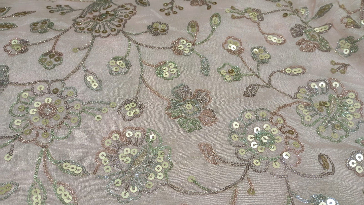 Multi Pink Suncrepe sequins
