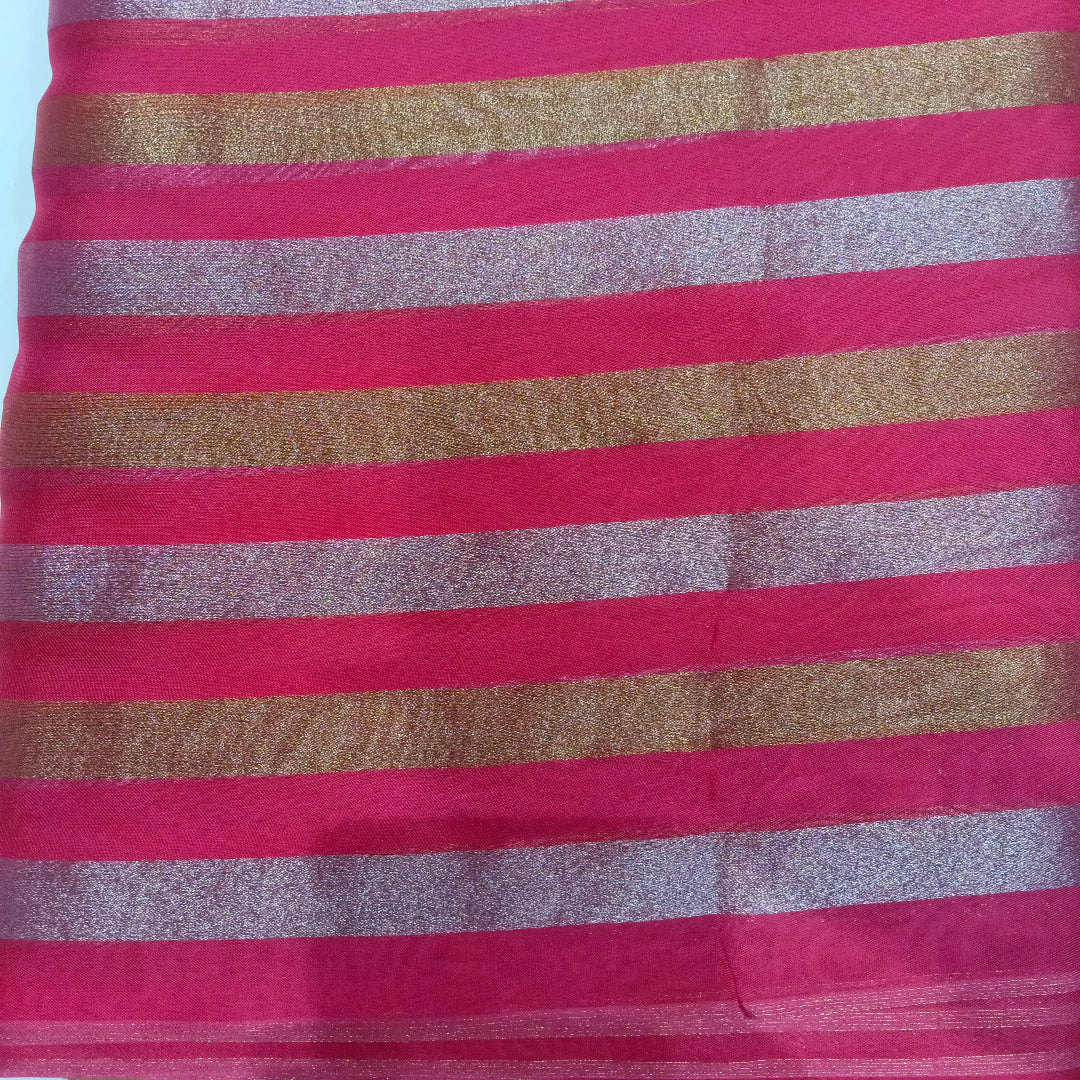 Pink Silk Organza Fabric