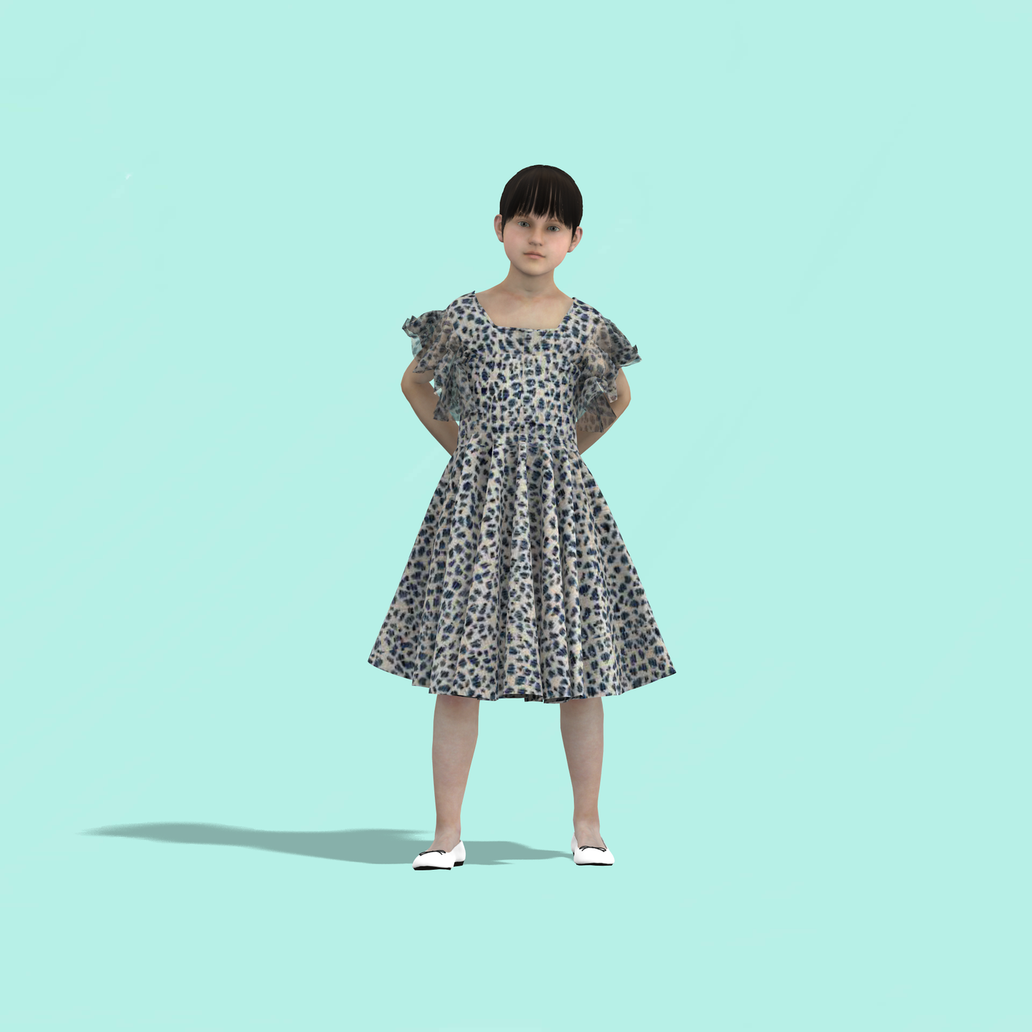 Spiral Fashionable Connection Mom-Daughter Combo Dress - MDC003 (Stitching Service)
