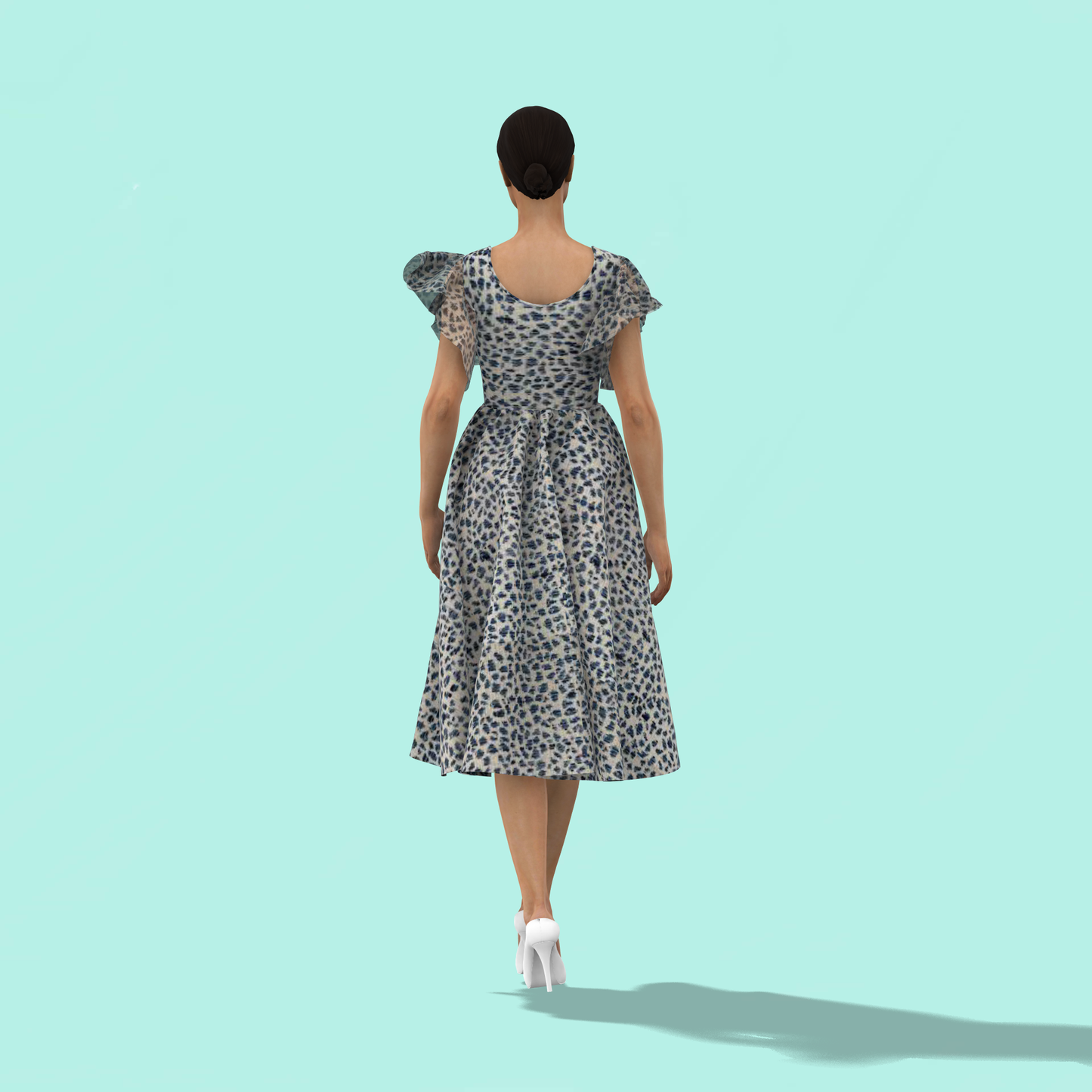 Spiral Fashionable Connection Mom-Daughter Combo Dress - MDC003 (Stitching Service)