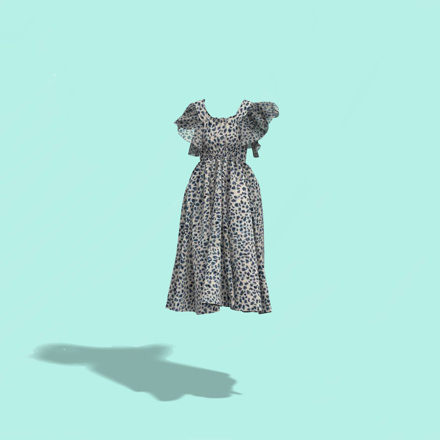 Spiral Fashionable Connection Mom-Daughter Combo Dress - MDC003 (Stitching Service)