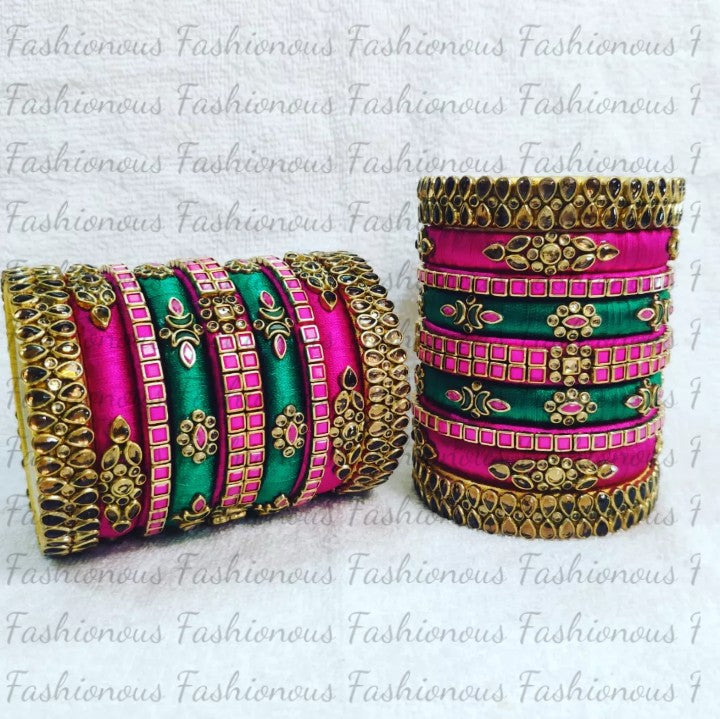 Artisan Marvel Silk Thread Bangles - STB005