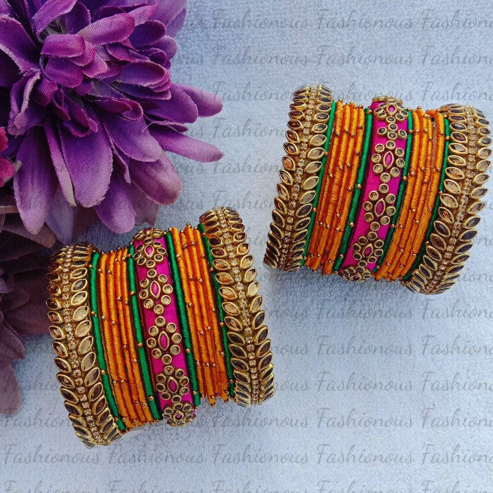 Royal Symphony Silk Thread Bangles - STB012
