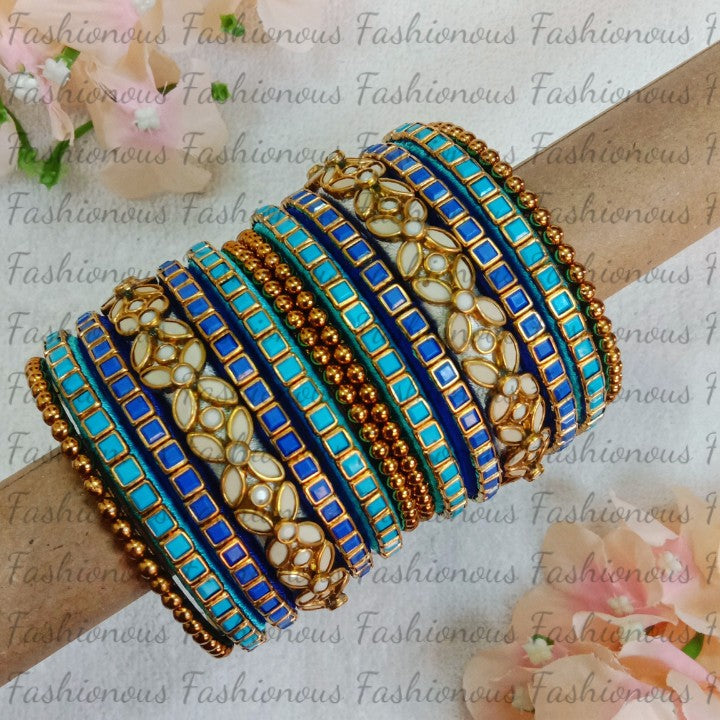 Modern Marvel Silk Thread Bangles STB027 - Main Image