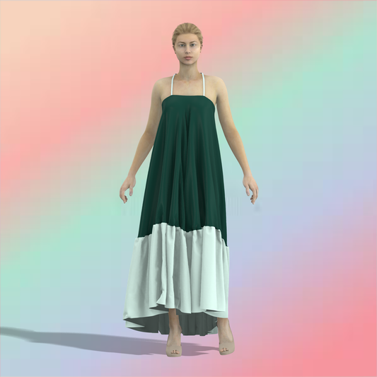 Midnight Mystique Customized Dress - CDSS013 (Stitching Service)