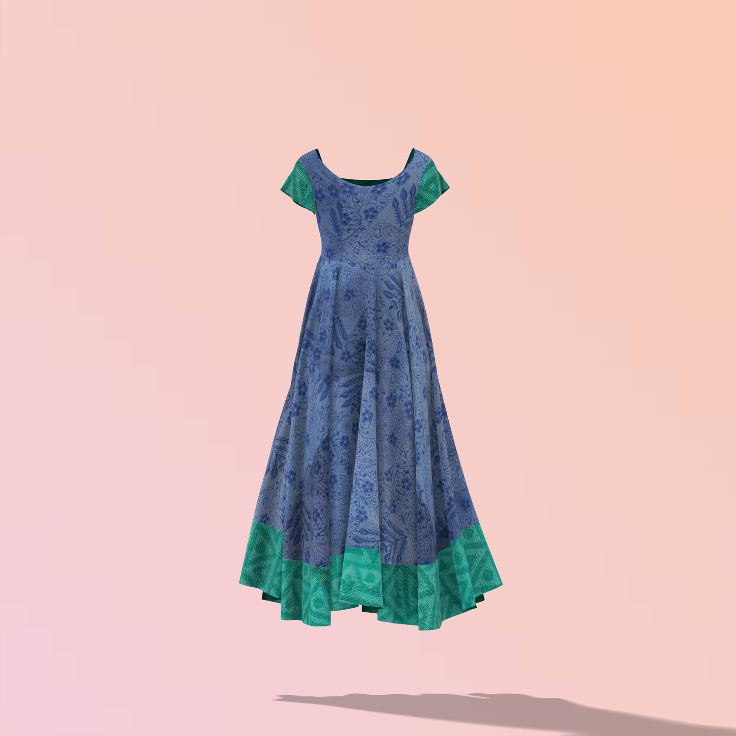 Effortless Spin Customized Circular Midi Dress - CDSS041 (Stitching Service)
