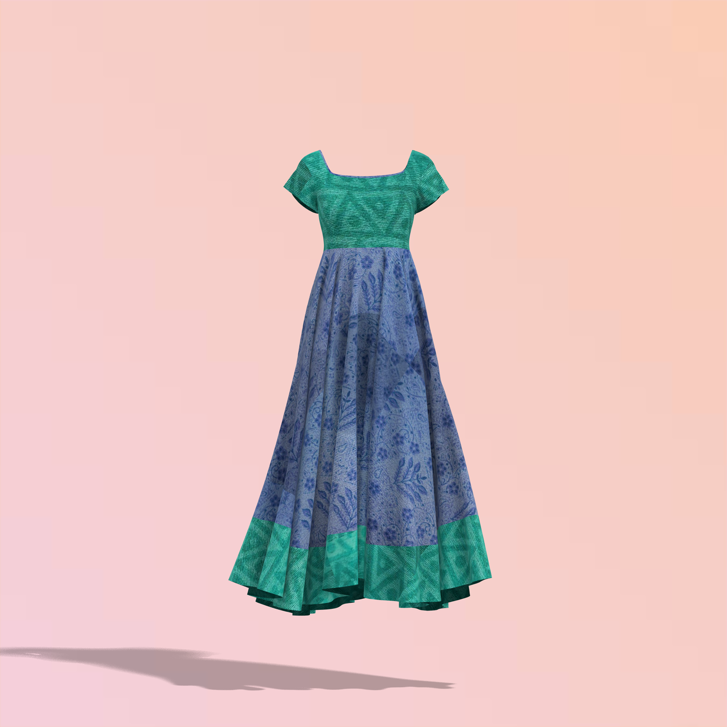 Effortless Spin Customized Circular Midi Dress - CDSS041 (Stitching Service)