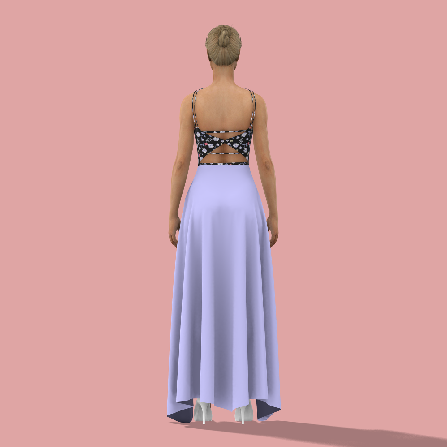 Chic Circular Customized Dress - CDSS021 (Stitching Service)