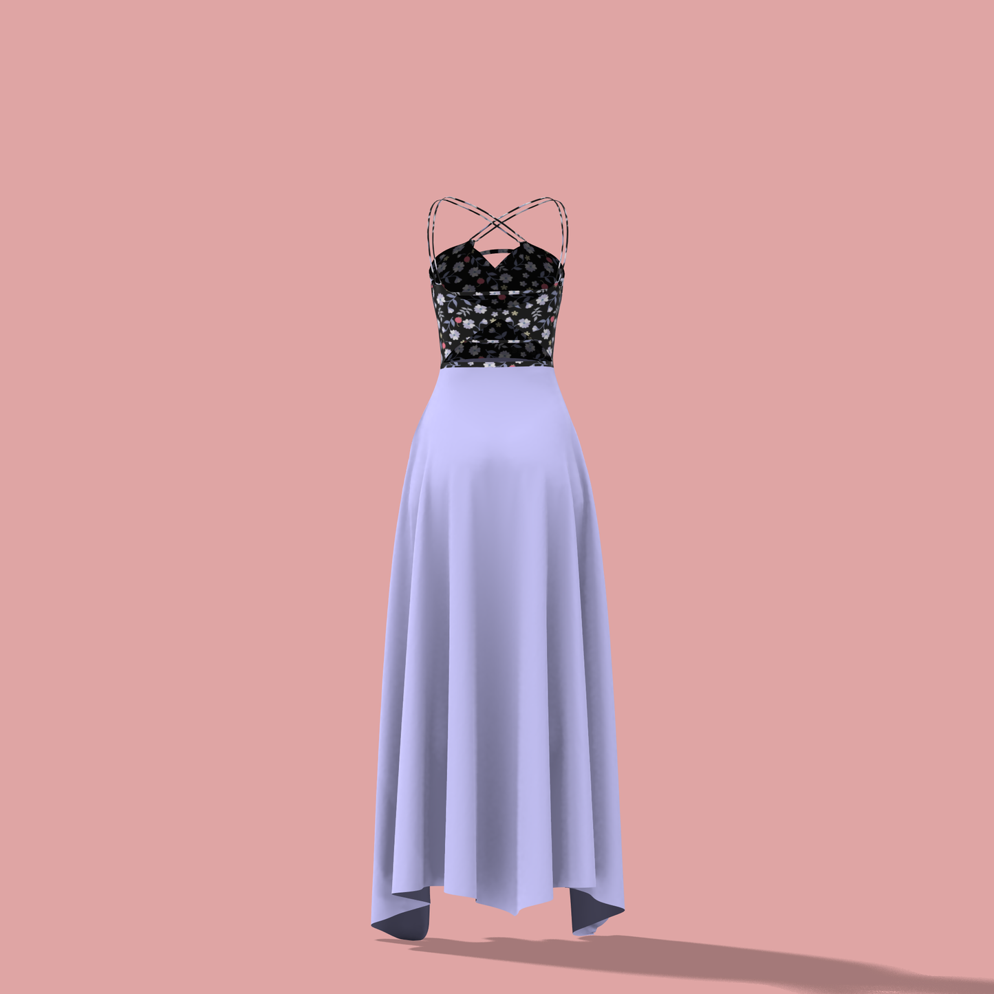Chic Circular Customized Dress - CDSS021 (Stitching Service)