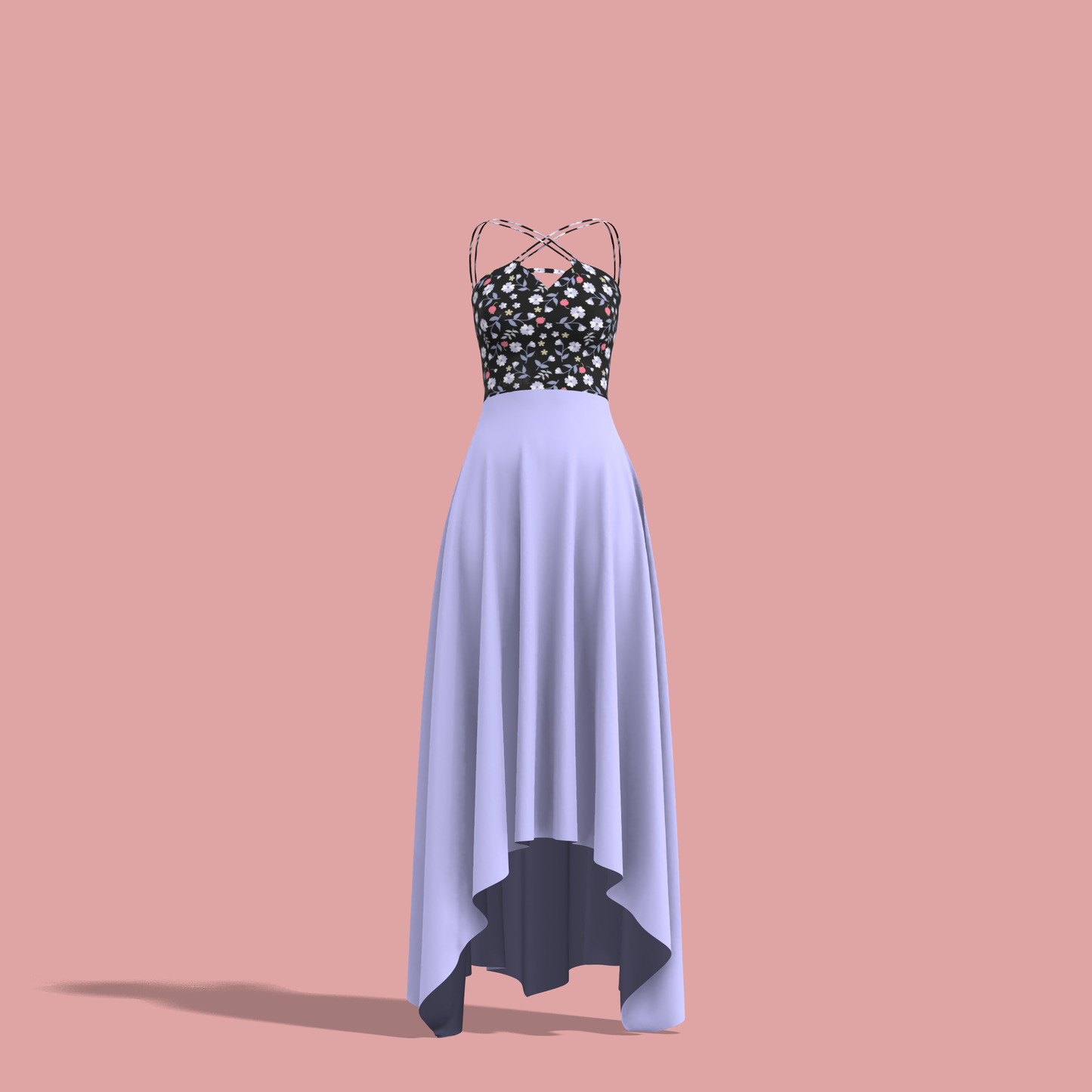 Chic Circular Customized Dress - CDSS021 (Stitching Service)