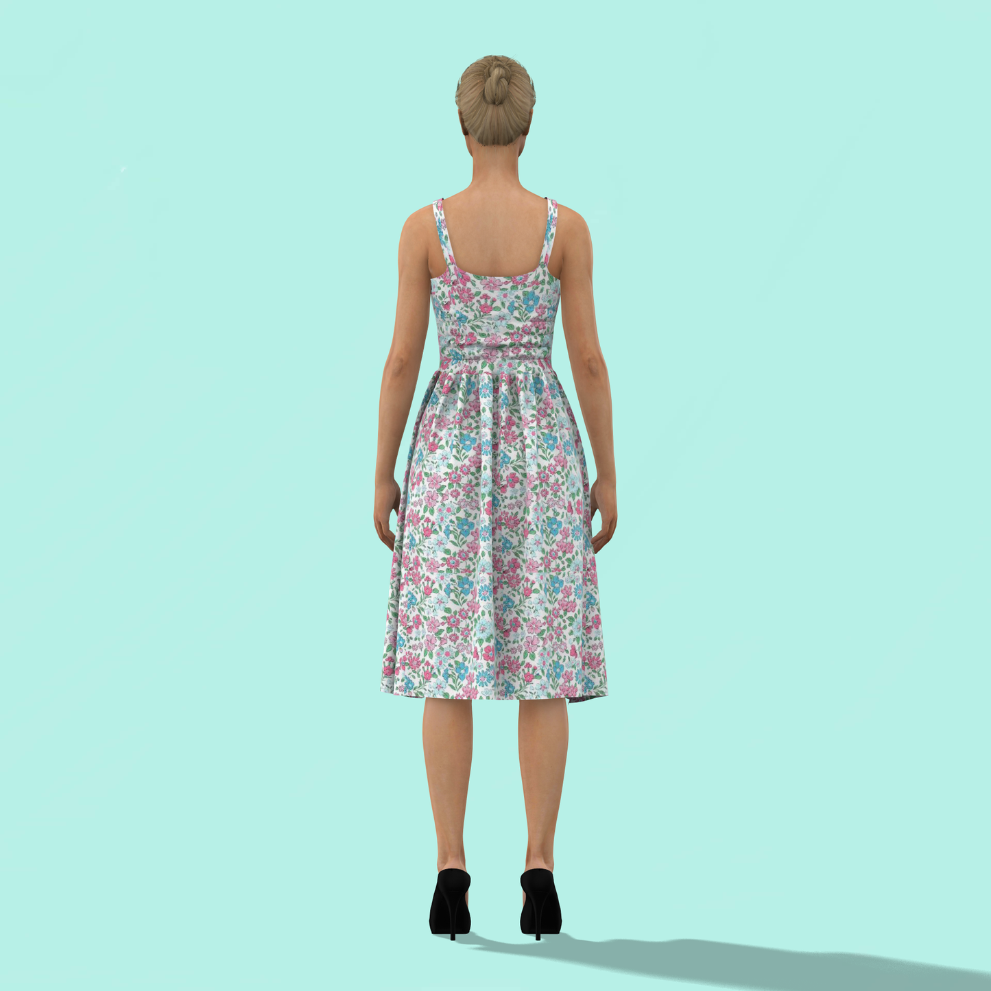 Uber-Chic Umbrella Customized Dress - CDSS023 (Stitching Service)