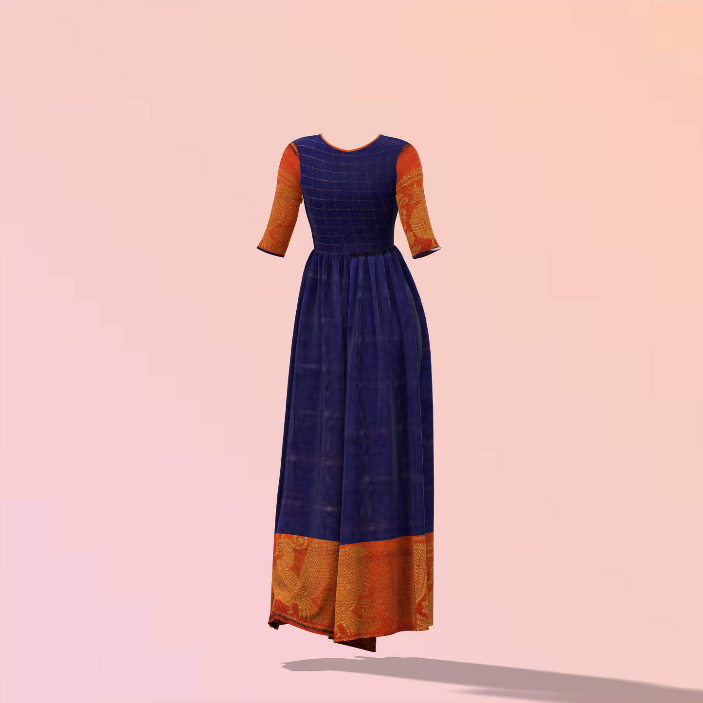 Ethereal Elegance Customized Dress - CDSS004 (Stitching Service)
