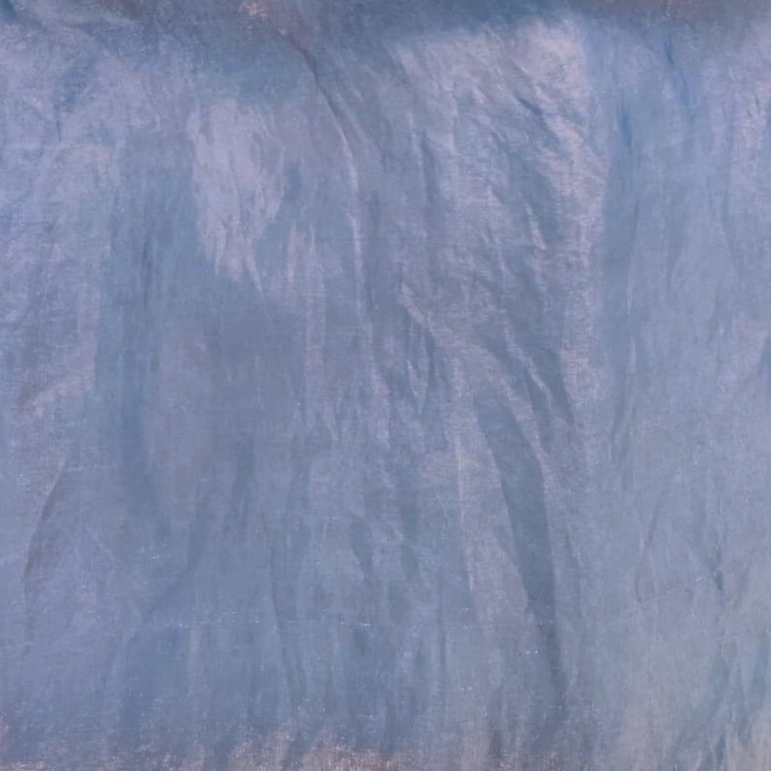 Turquoise Blue Glossy Georgette fabric