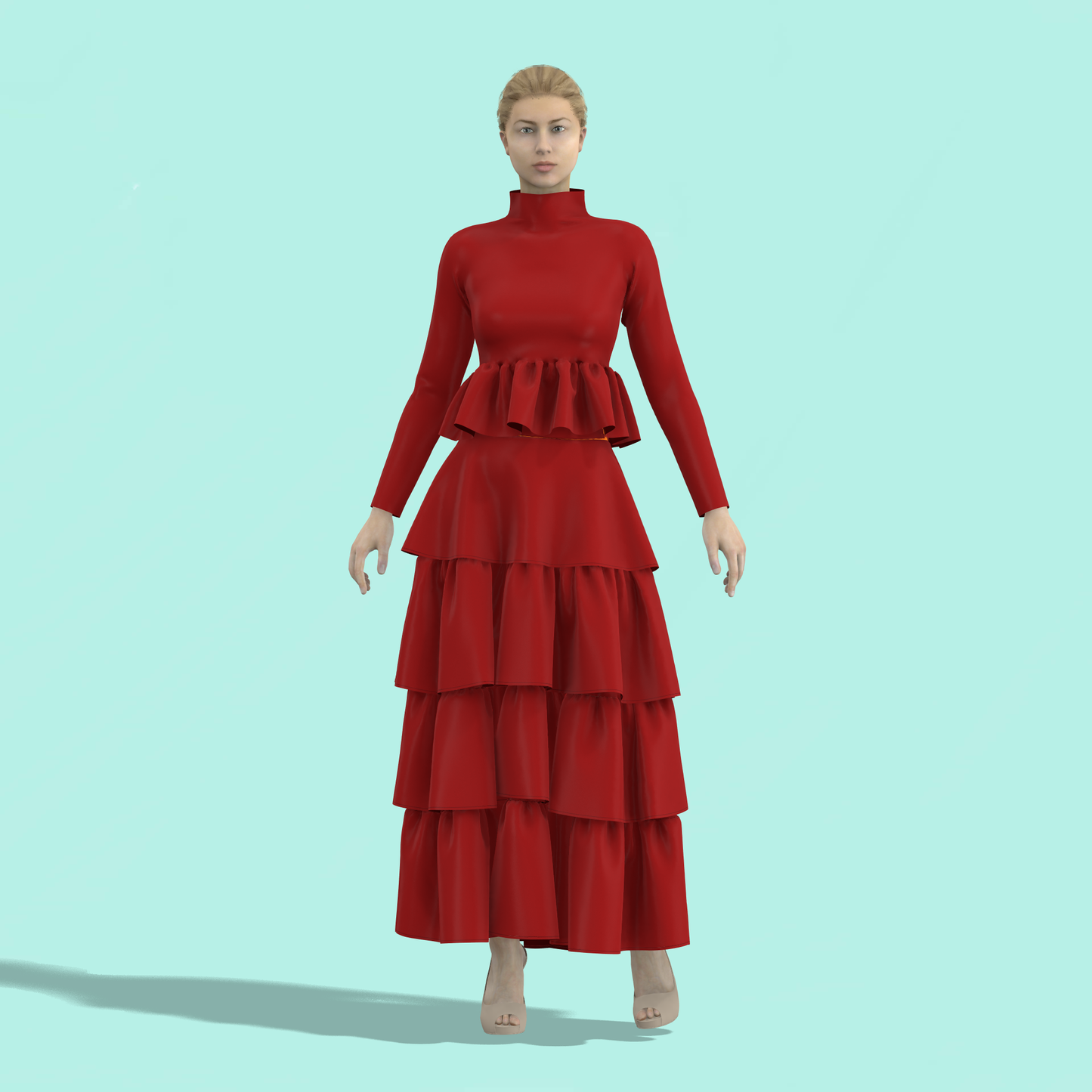 Turtle neck - tired dress