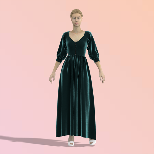 Ethereal Empress Customized Dress - CDSS008 (Stitching Service)