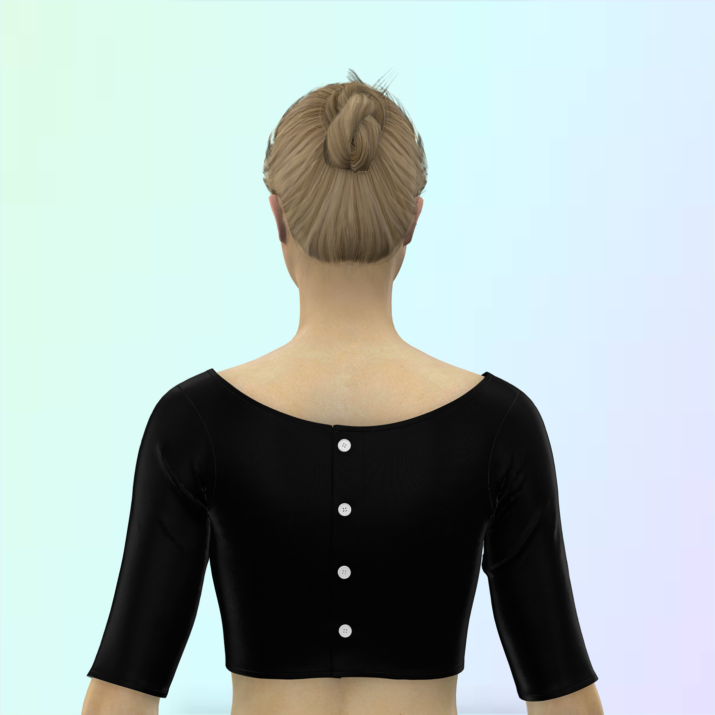 Elegant Elbow Sleeve Customized Blouse - CBLS031 (Stitching Service)