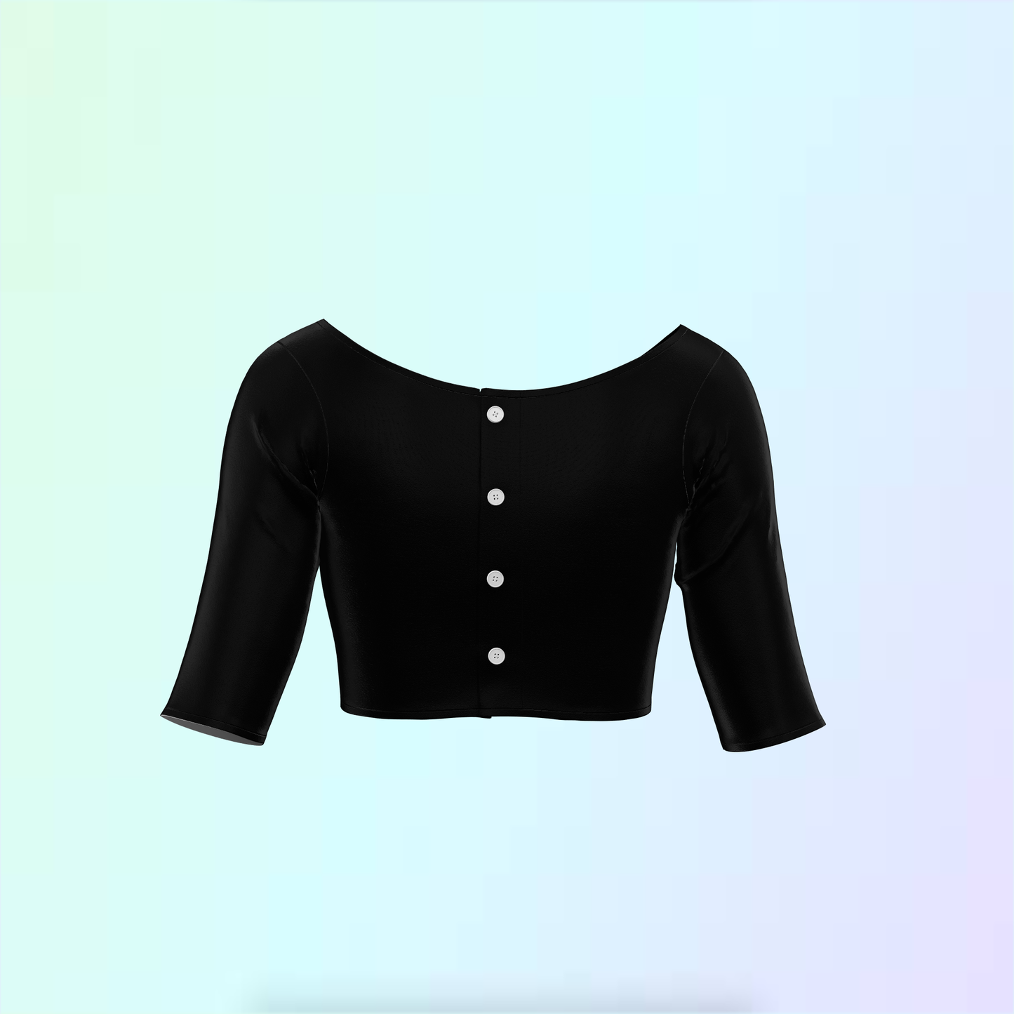 Elegant Elbow Sleeve Customized Blouse - CBLS031 (Stitching Service)