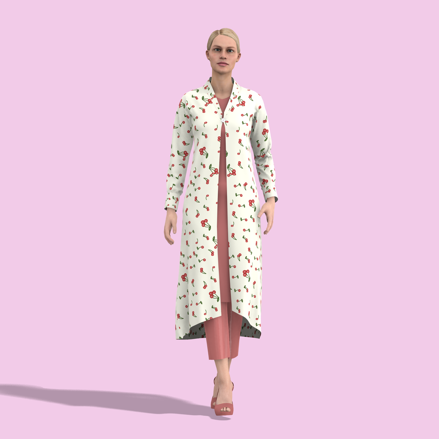 Stylish Overcoat Charm Customized Salwar Kameez - CST010 (Stitching Service)