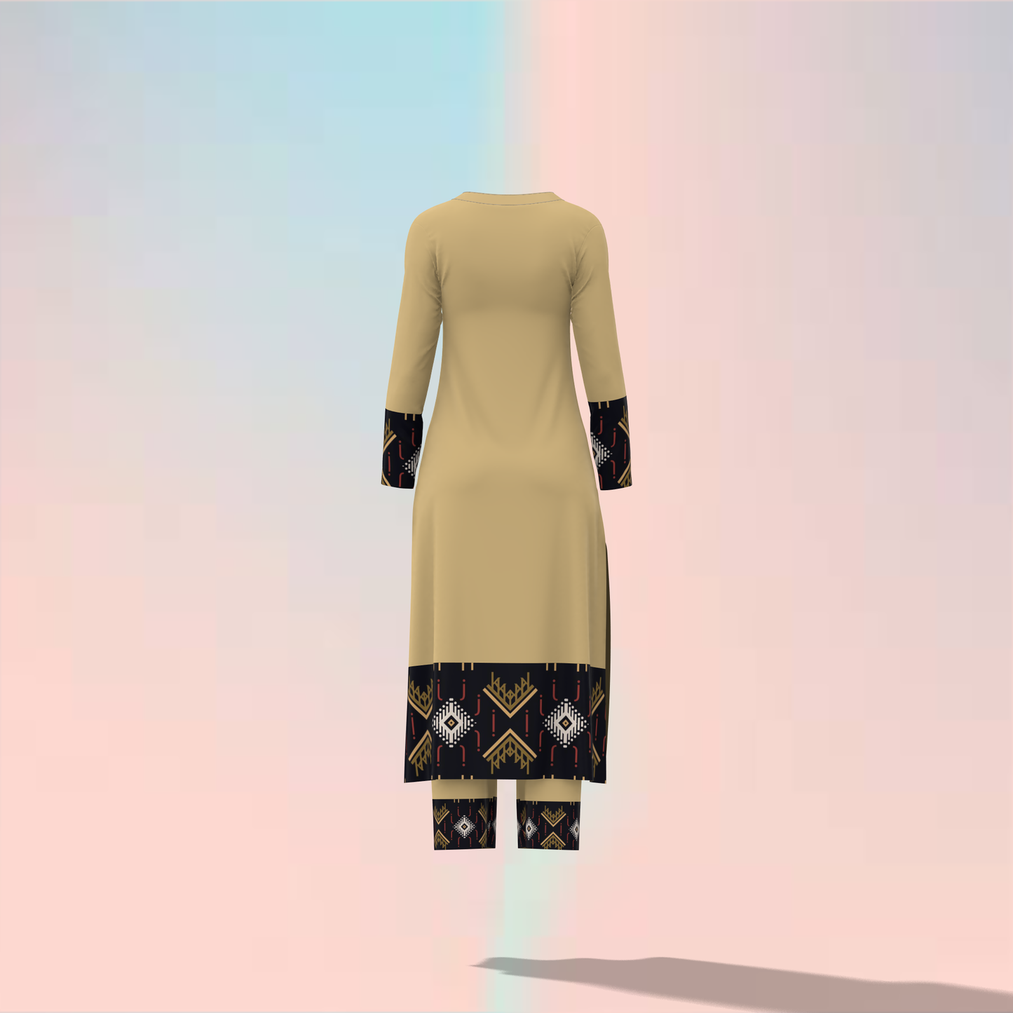 Radiant Ruching Customized Salwar Kameez - CST027 (Stitching Service)