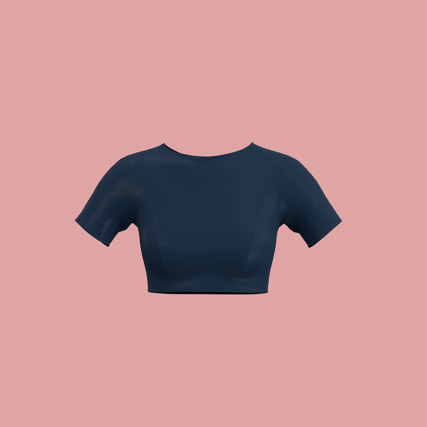 Charming Crew Neck Customized Blouse - CBLS007 (Stitching Service)