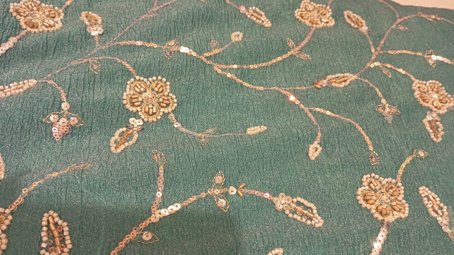 Teal Blue Tissue Crush
