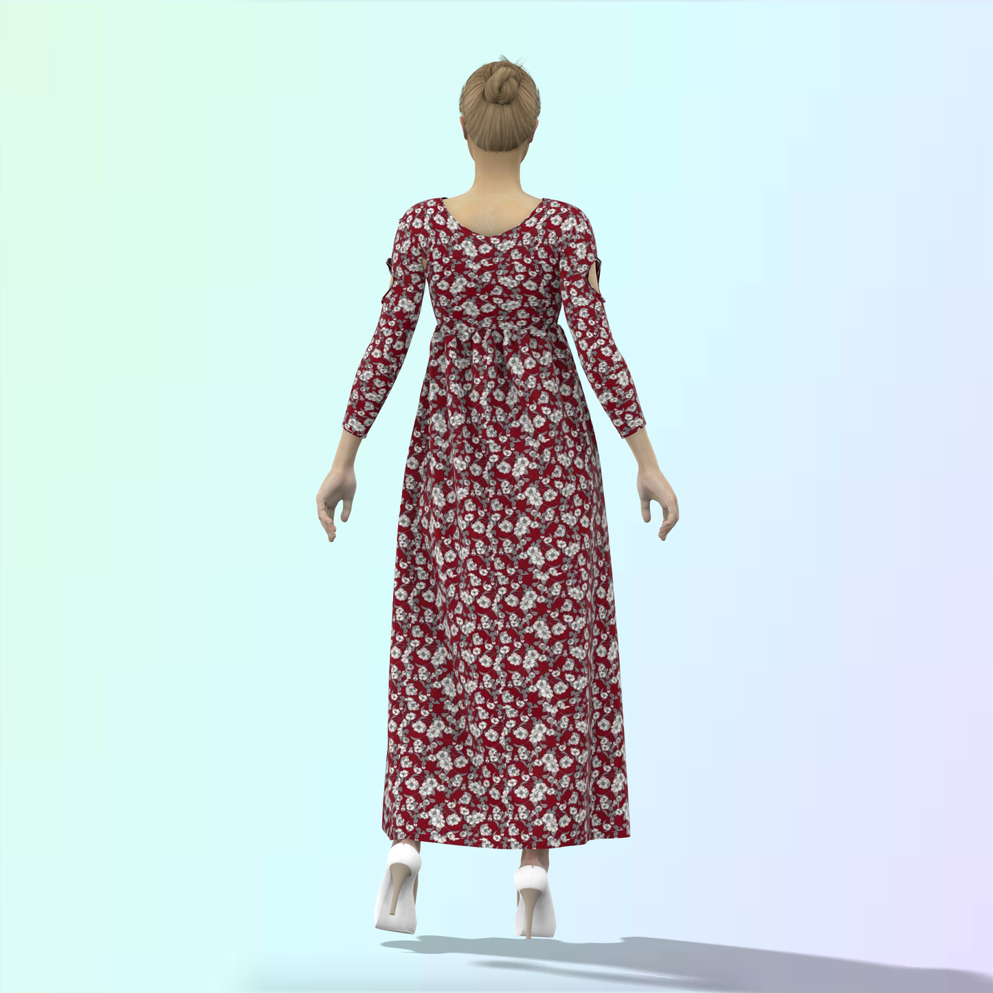 Mommy's Mini Slit Gathered Mom-Daughter Combo Dress - MDC004 (Stitching Service)