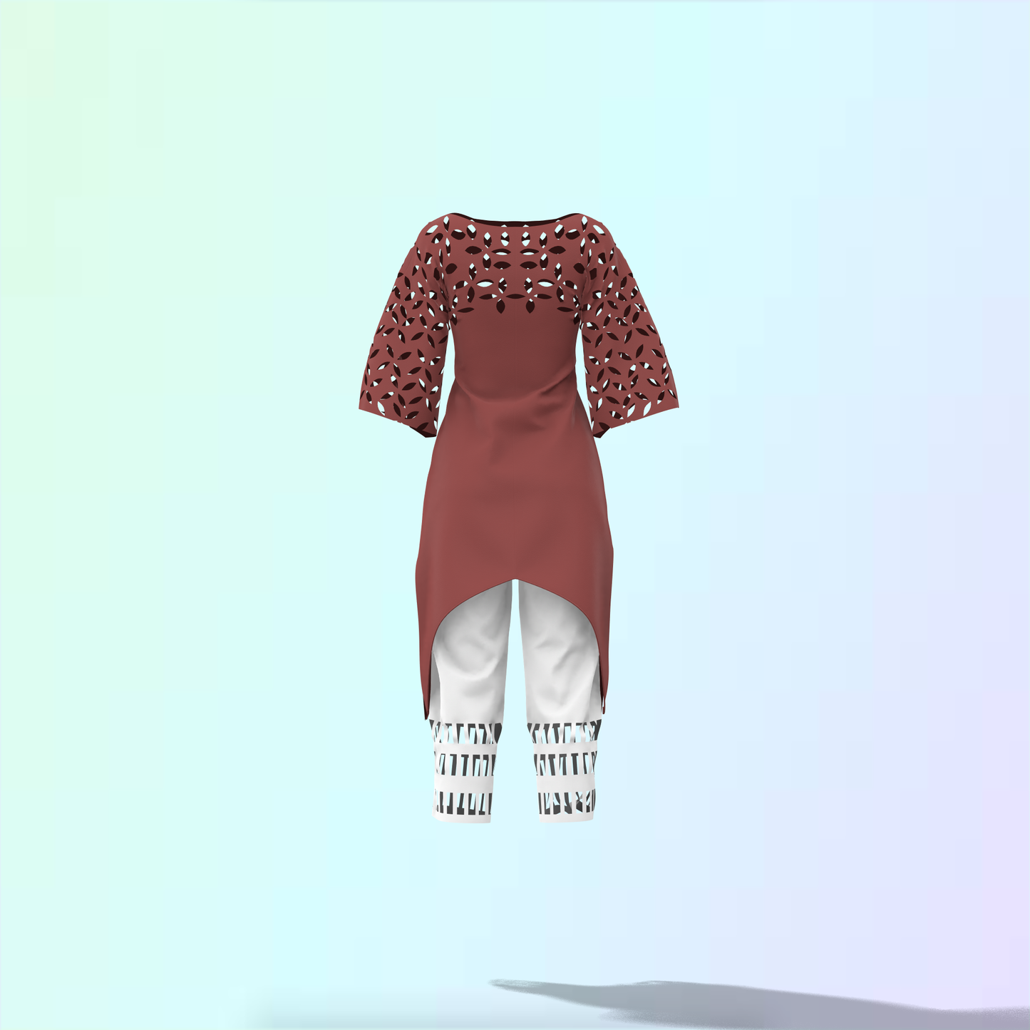 Chic Cuts Asymmetric Customized Salwar Kameez - CST003 (Stitching Service)