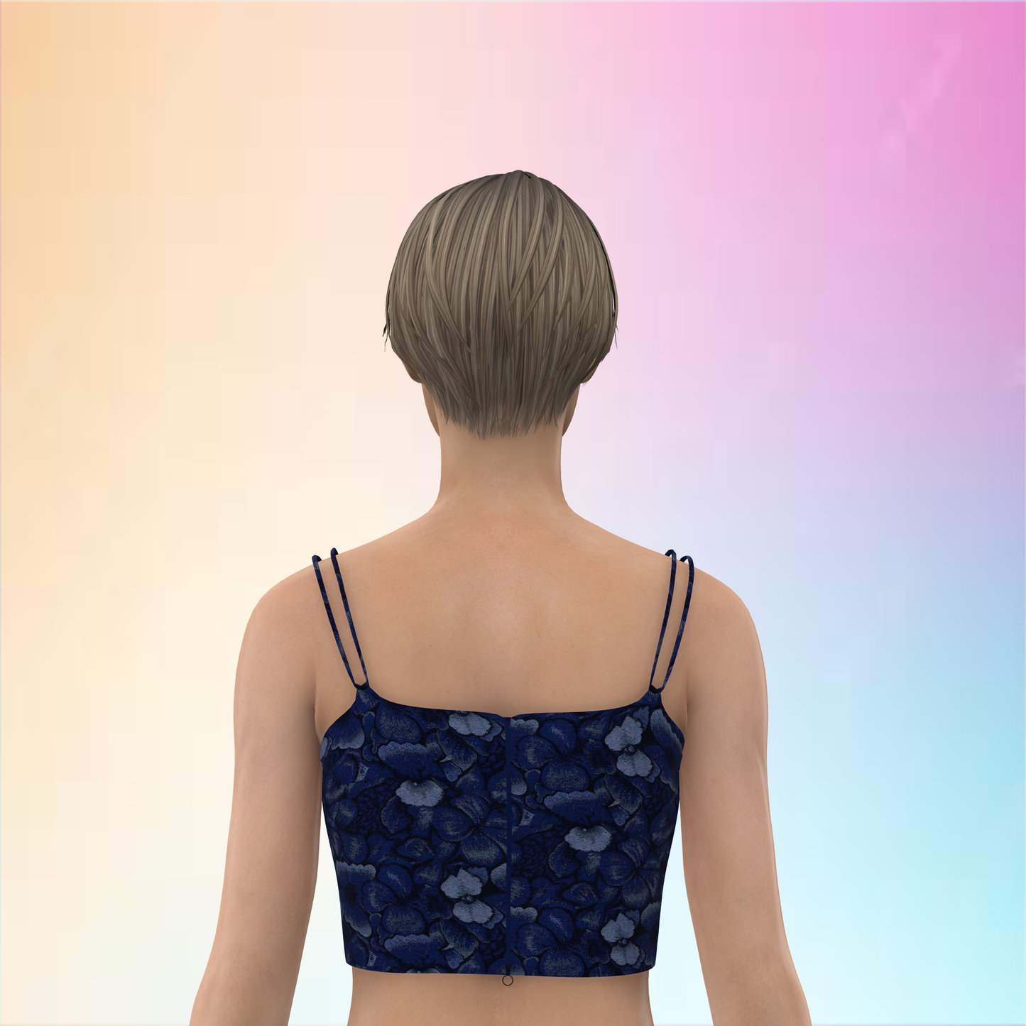 Dreamy Double Strap Customized Blouse - CBLS048 (Stitching Service)
