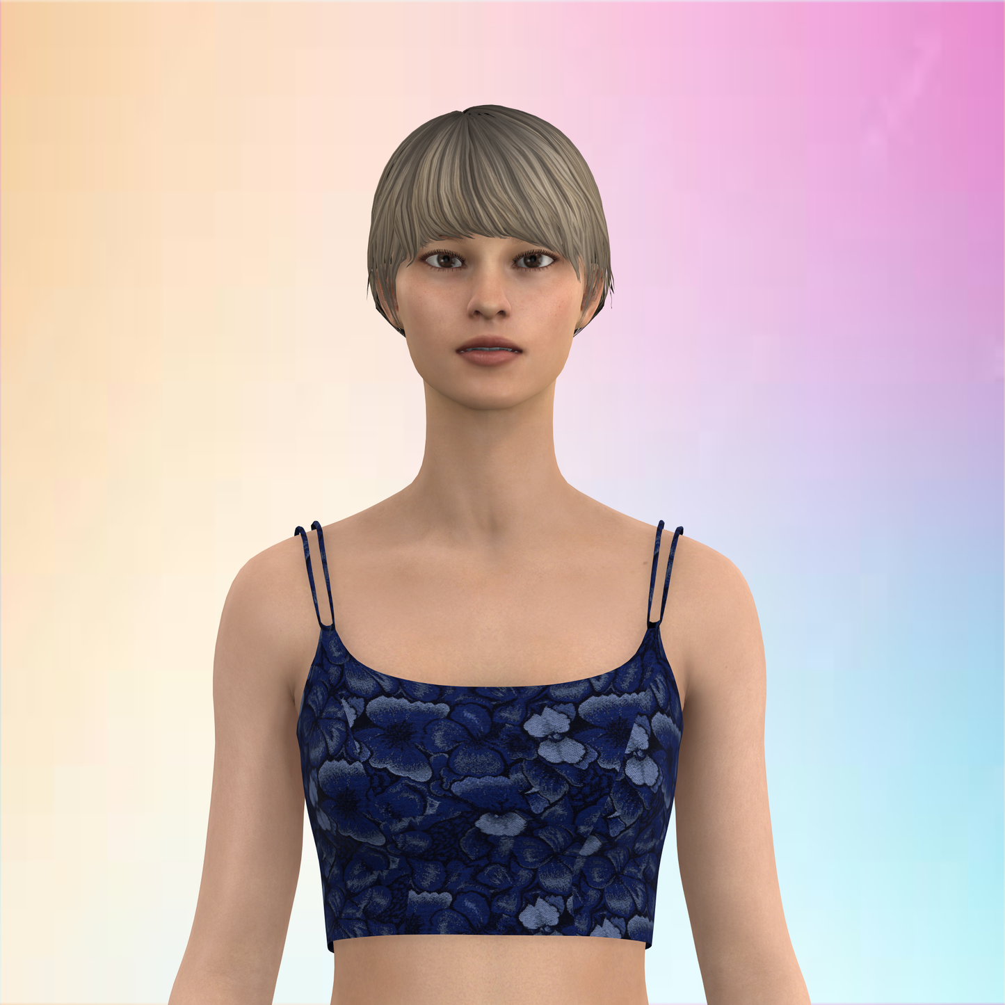 Dreamy Double Strap Customized Blouse - CBLS048 (Stitching Service)